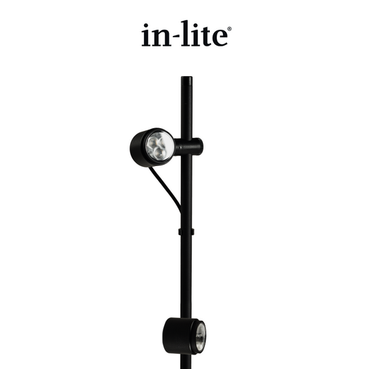 IN-LITE® MINI SCOPE DUO spike spot - Black - 4VA (2 x 2VA) - 12v - w/white (36°)